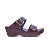 Women's slip-on sandal with buckle strap - 414ZD19P