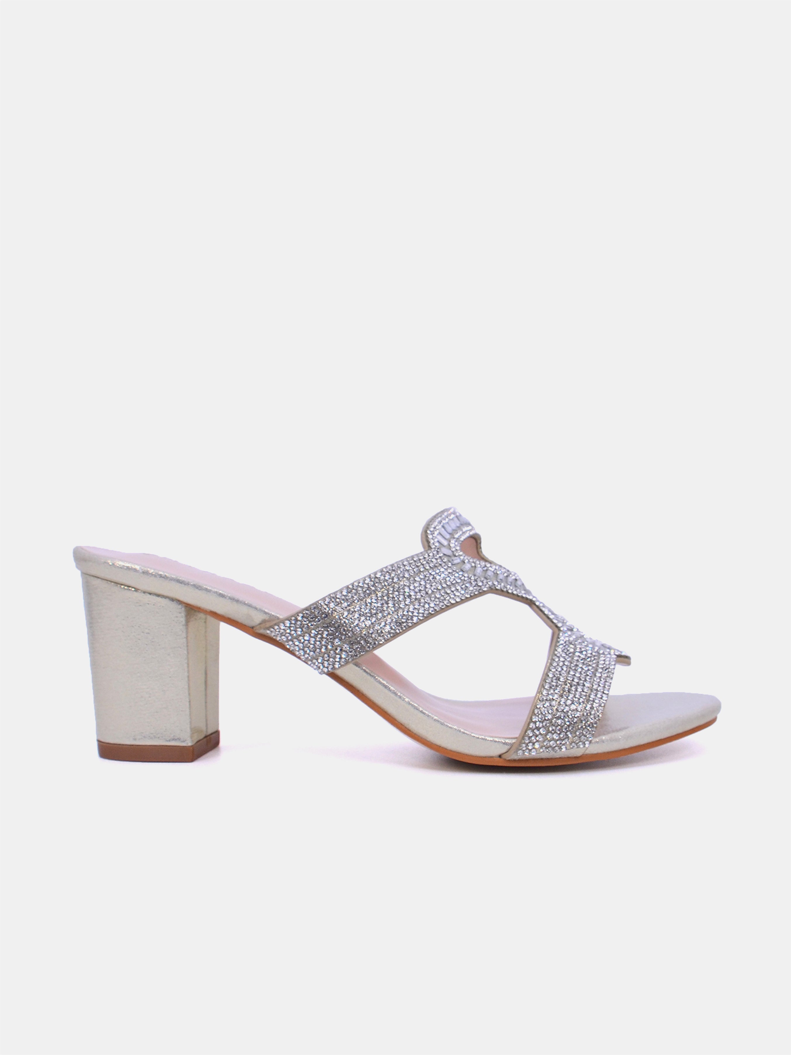 Mynaal Women's block heel sandal-2G5957-522-Gold