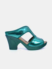 Mynaal Women's wedge heel sandal- 19017-62 -Green