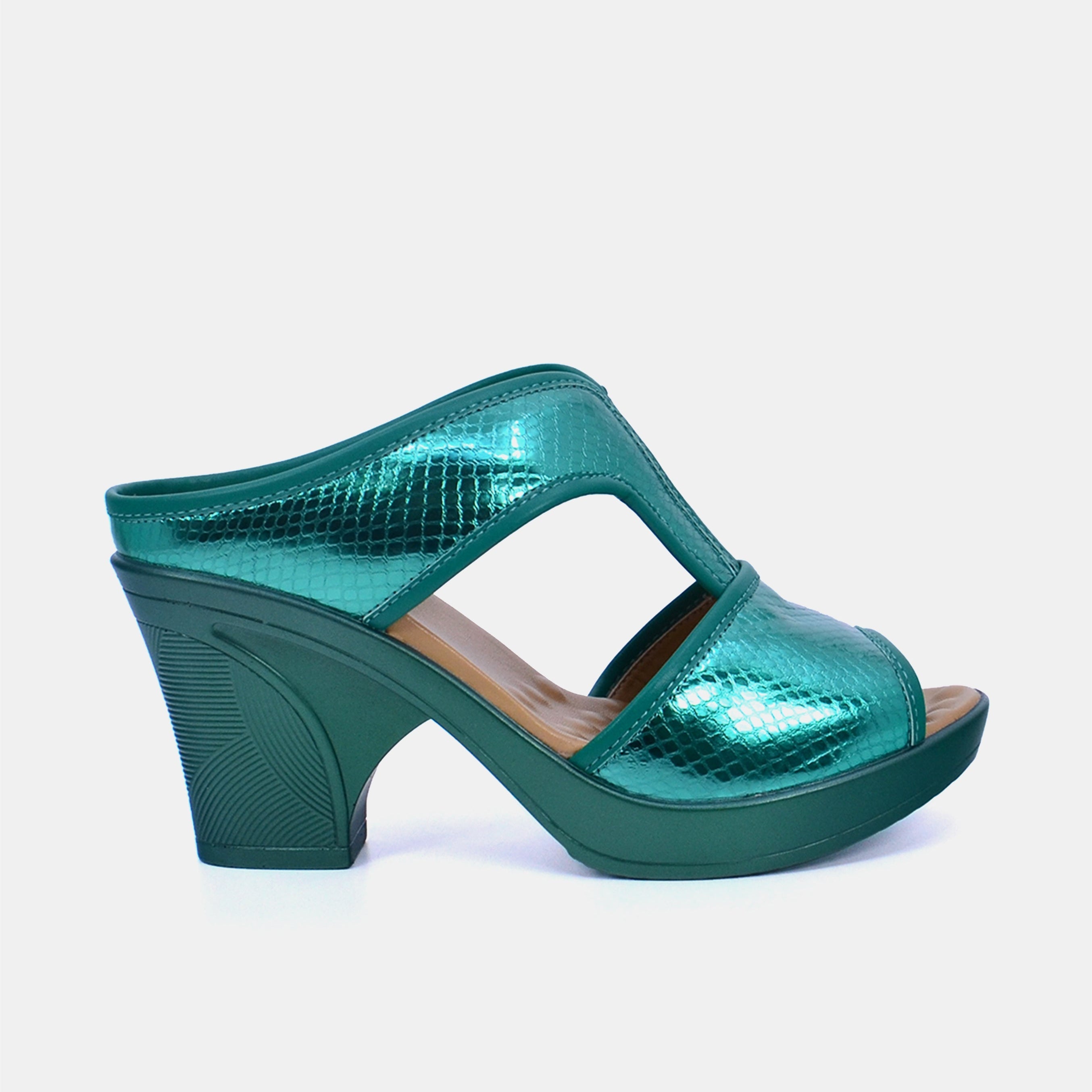 Mynaal Women's wedge heel sandal- 19017-62 -Green