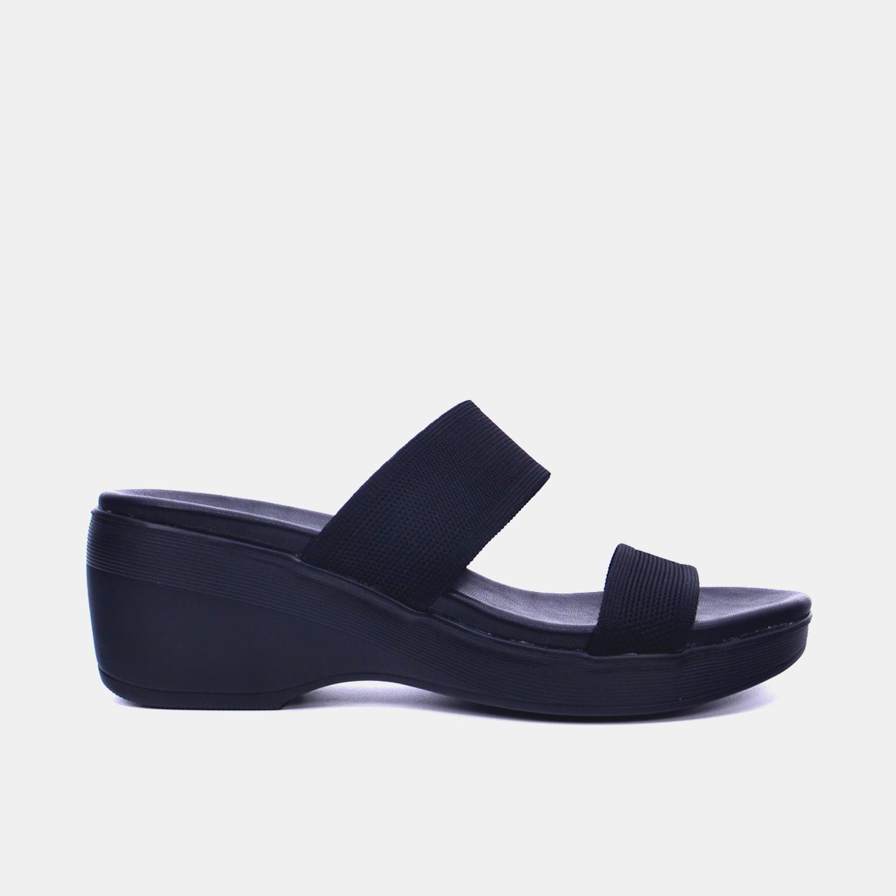 Mynaal Women's slip-on heel sandal-23AWZ767-Black