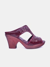 Mynaal Women's wedge heel sandal- 19017-62 -Maroon