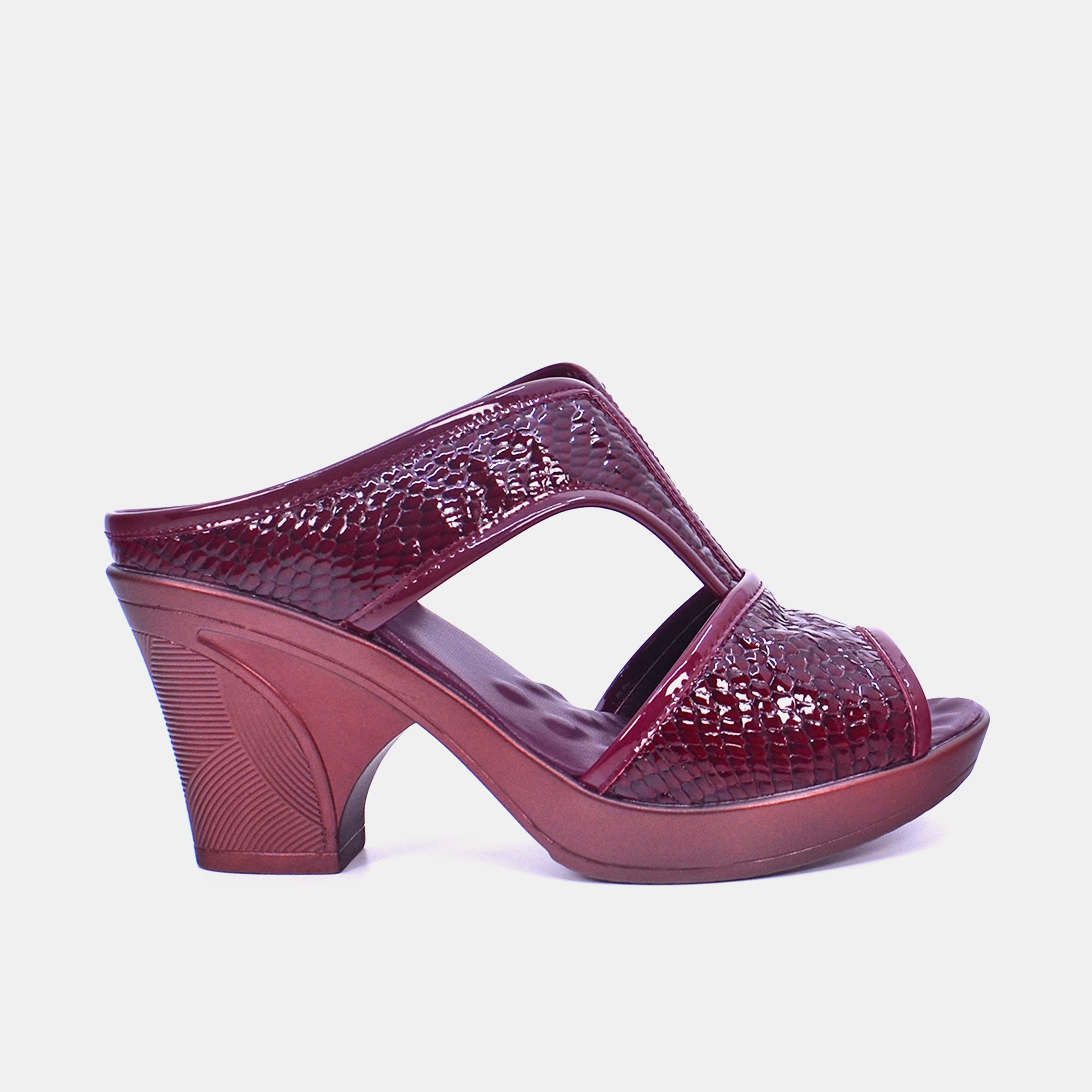 Mynaal Women's wedge heel sandal- 19017-62 -Maroon
