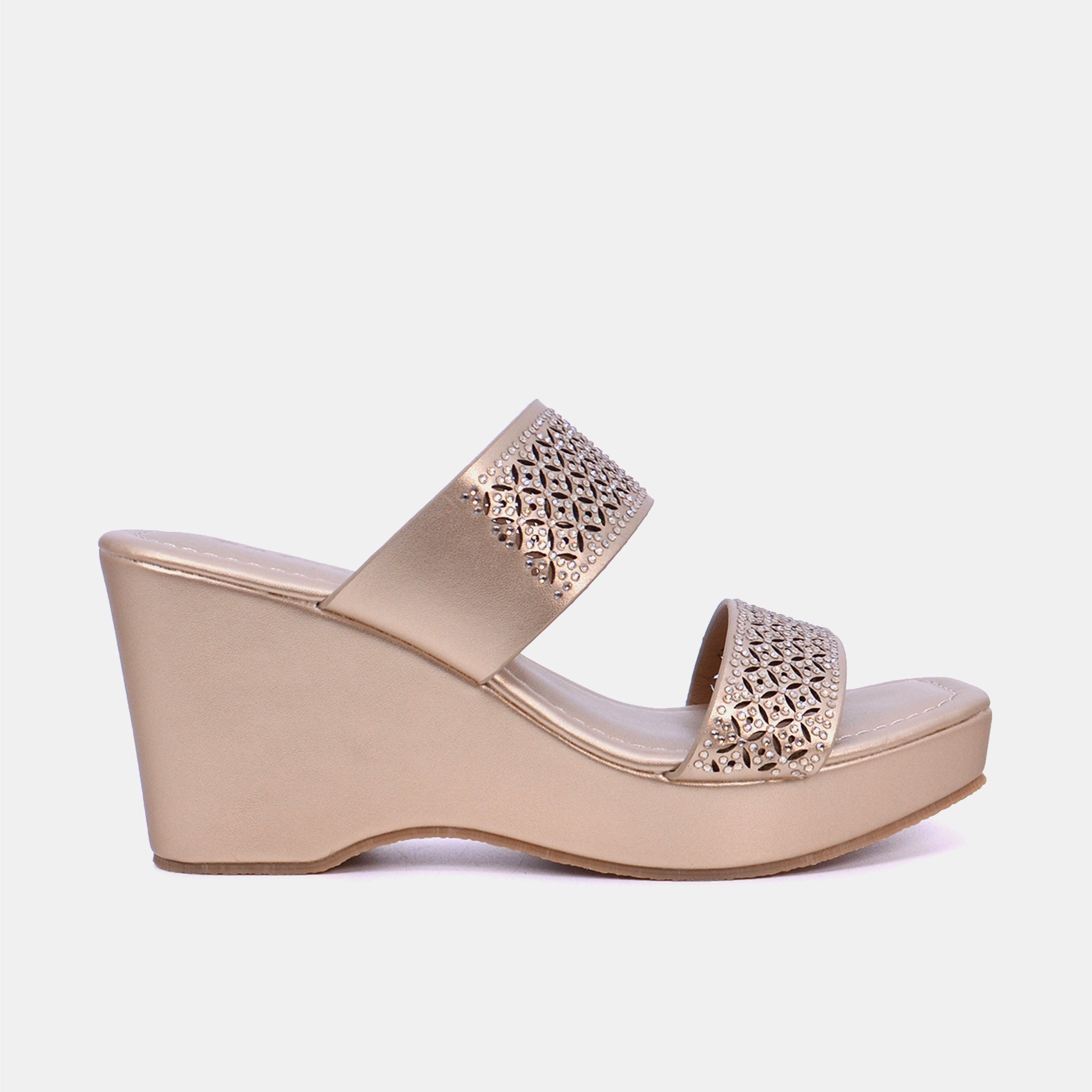 Mynaal Women's wedge heel sandal-2B2531-126-Gold