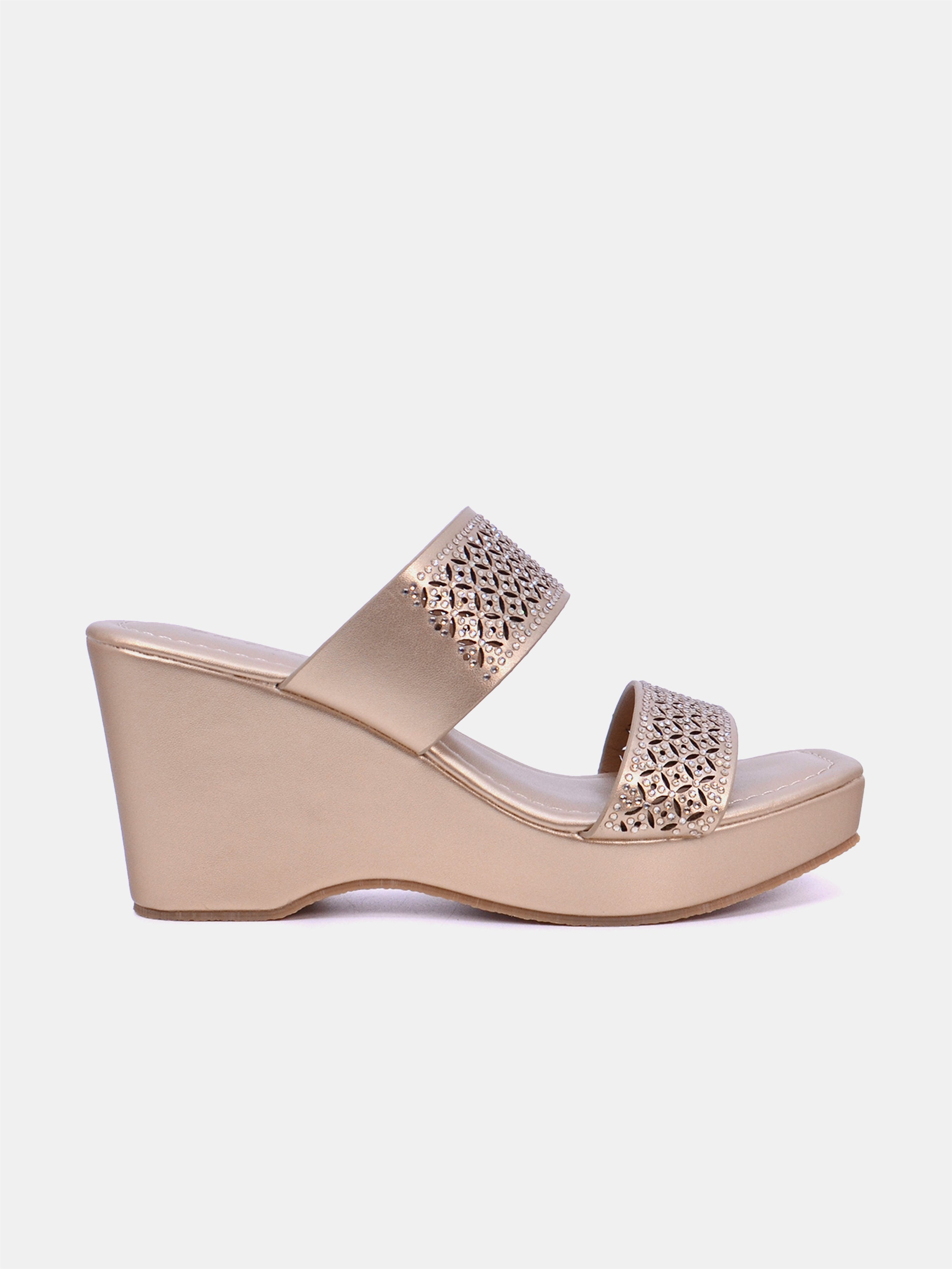 Mynaal Women's wedge heel sandal-2B2531-126-Gold
