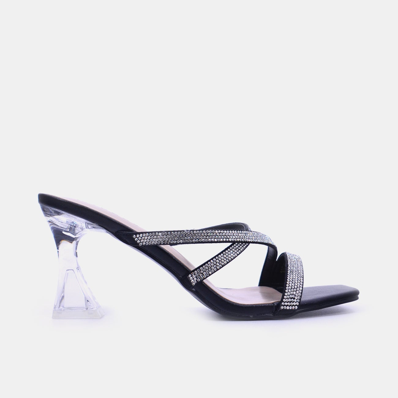 Mynaal Women's spool heel sandal-18F2233-19-Black