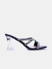 Mynaal Women's spool heel sandal-18F2233-19-Black