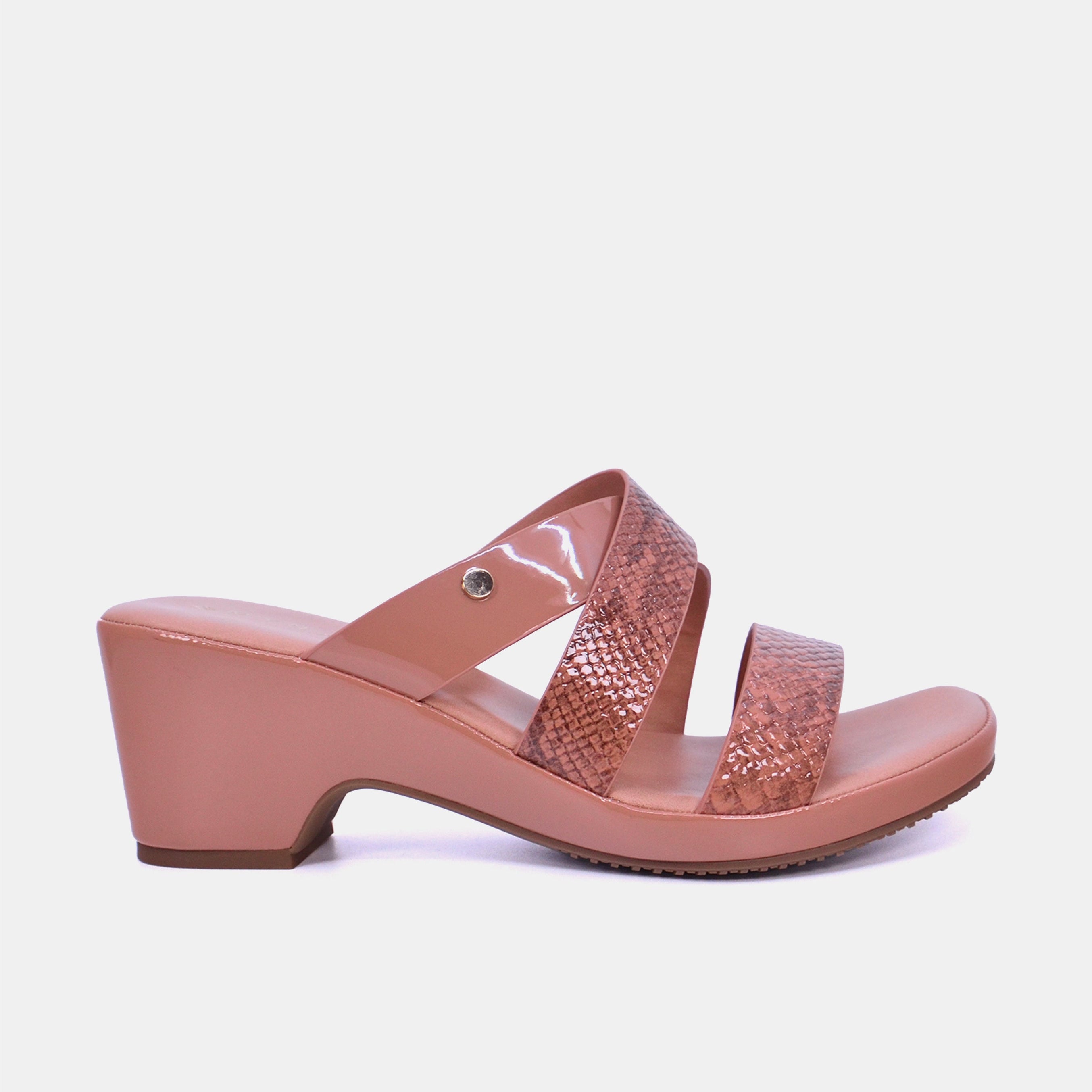 Mynaal Women's block heel sandal- 114RJ217 -Pink