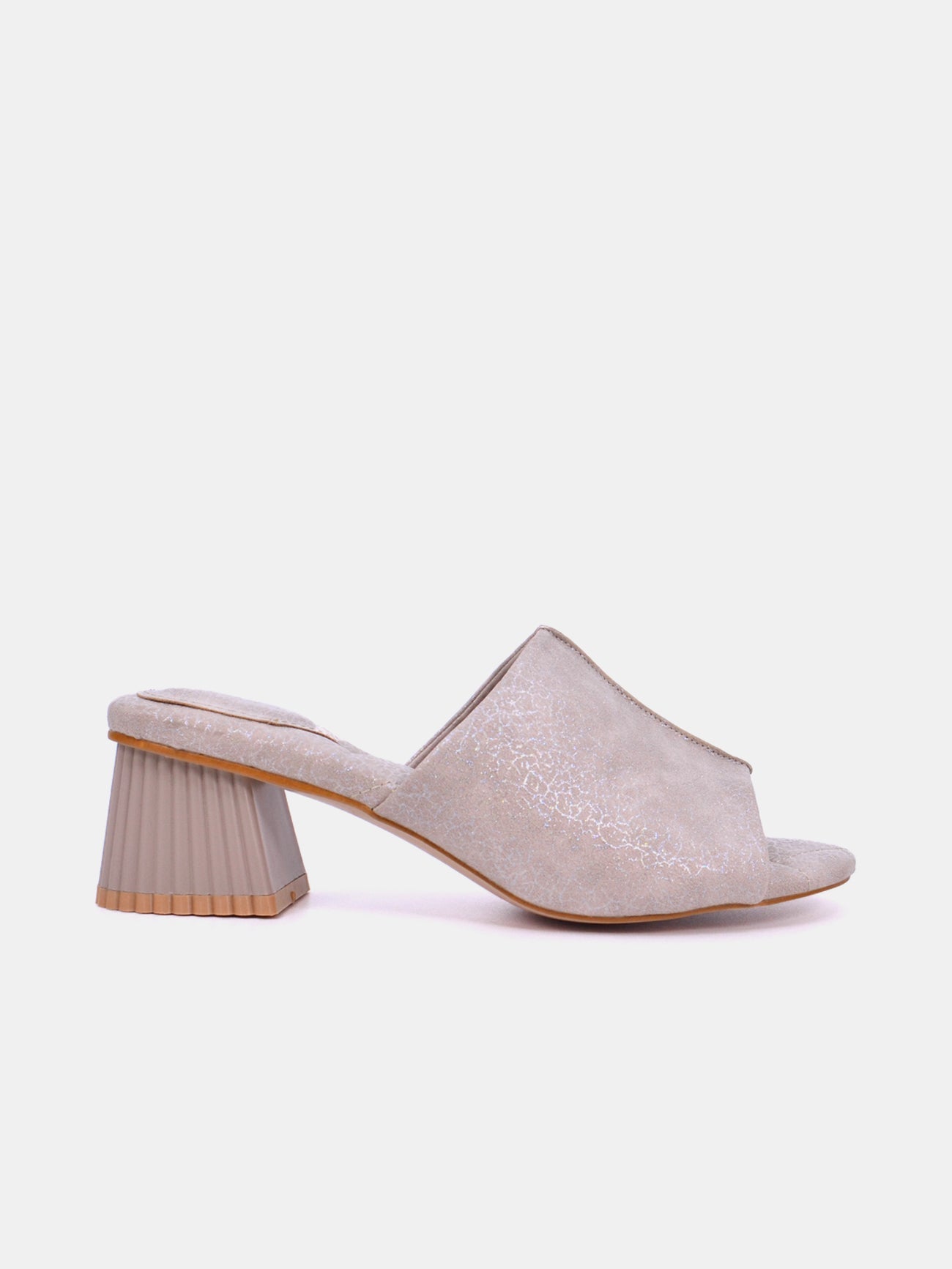 Mynaal Women's block heel sandal-23BJH181-Beige