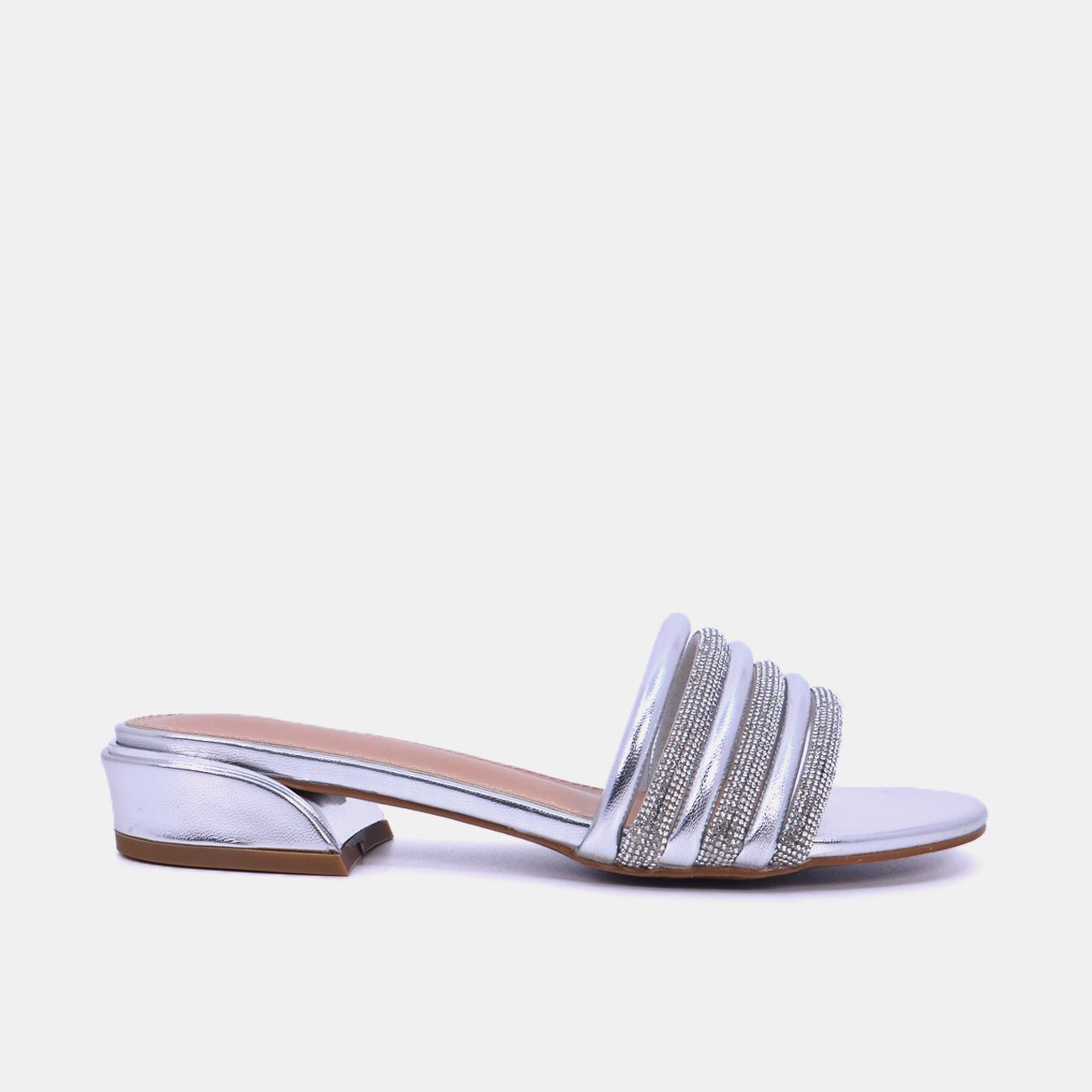 Mynaal Women's flat sandal-23BYD012-Silver