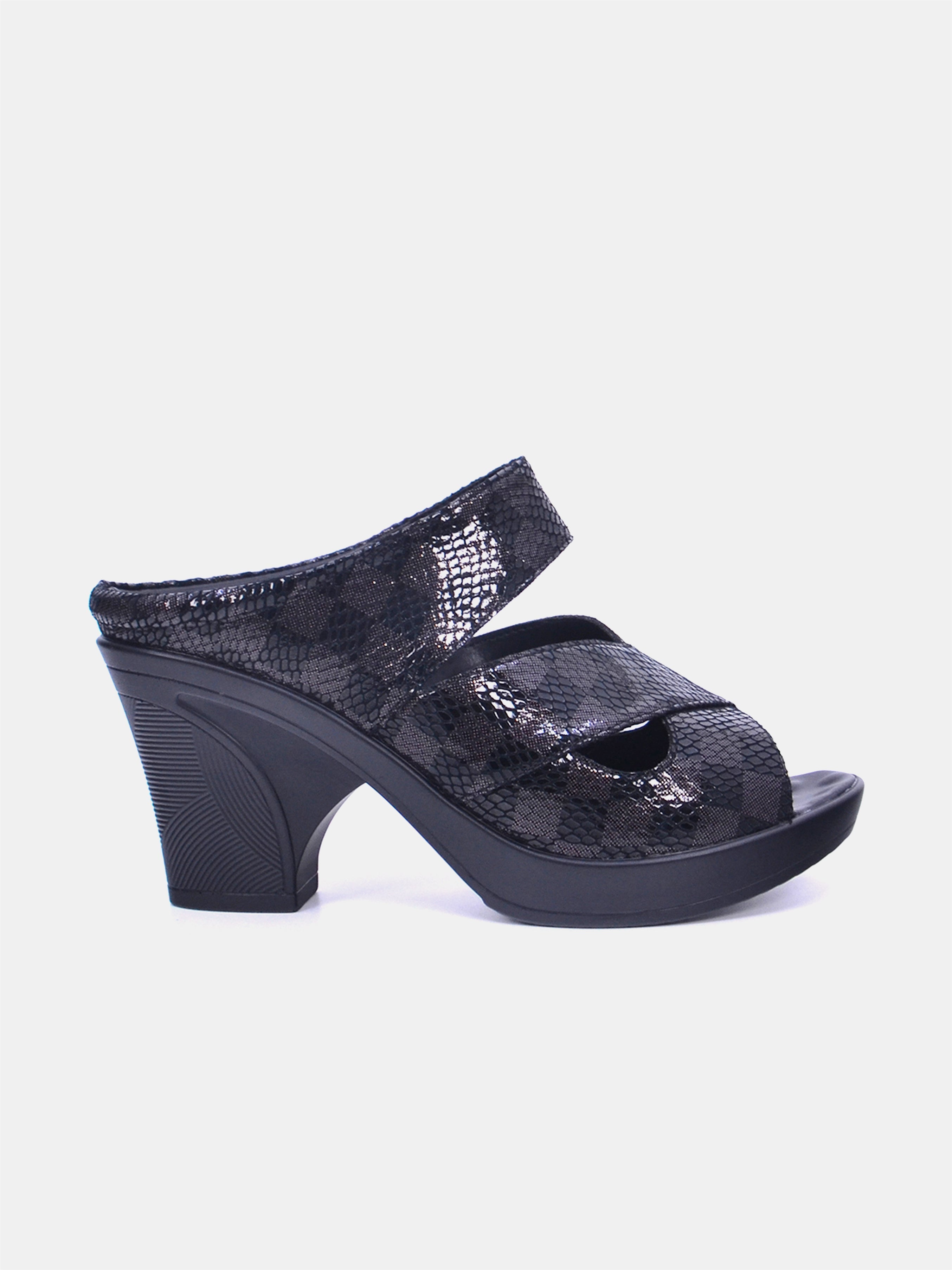 Mynaal Women's block heel sandal- 2407-31 -Black