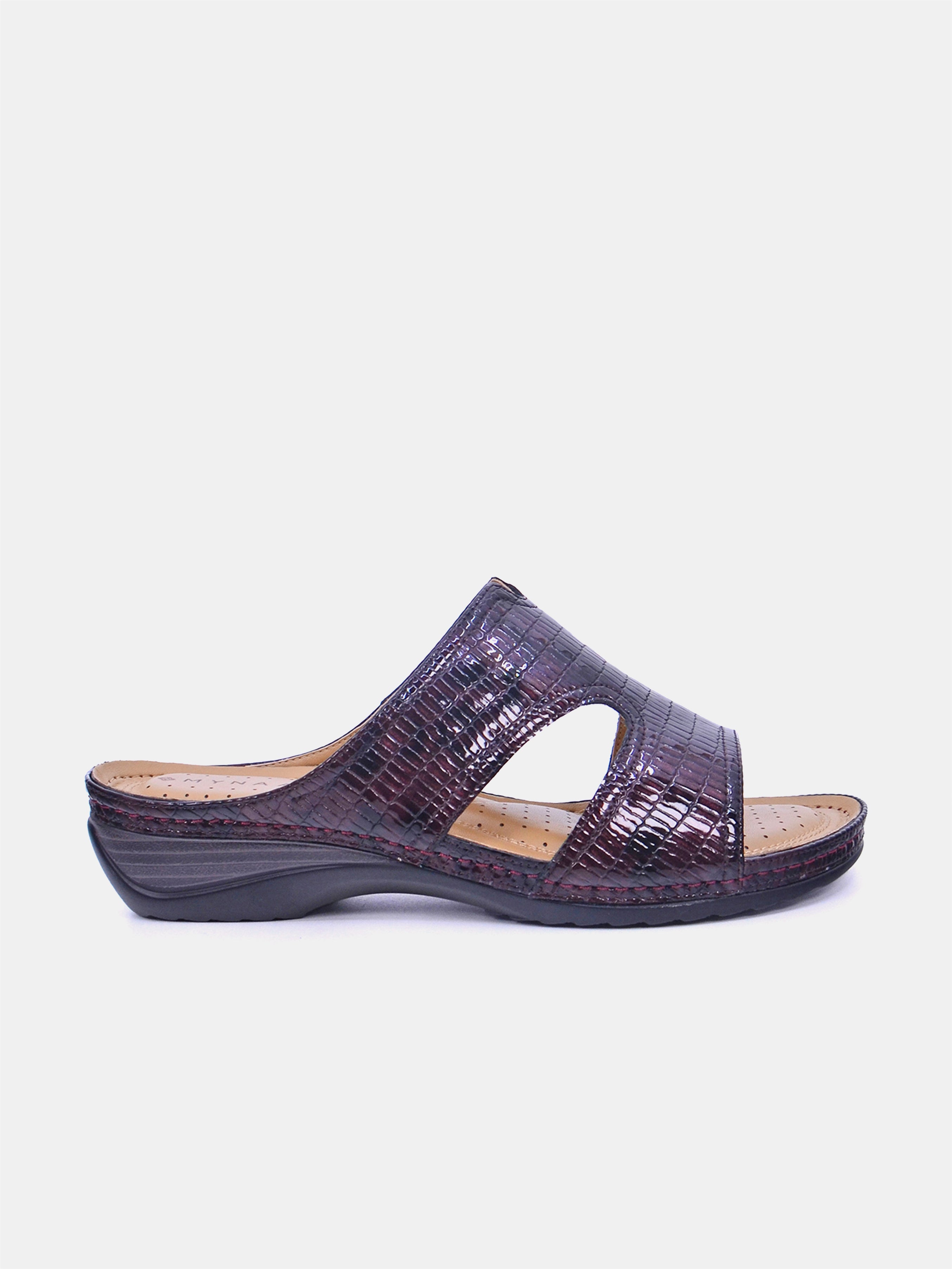 Mynaal Women's flat sandal- 88909-63 -Maroon