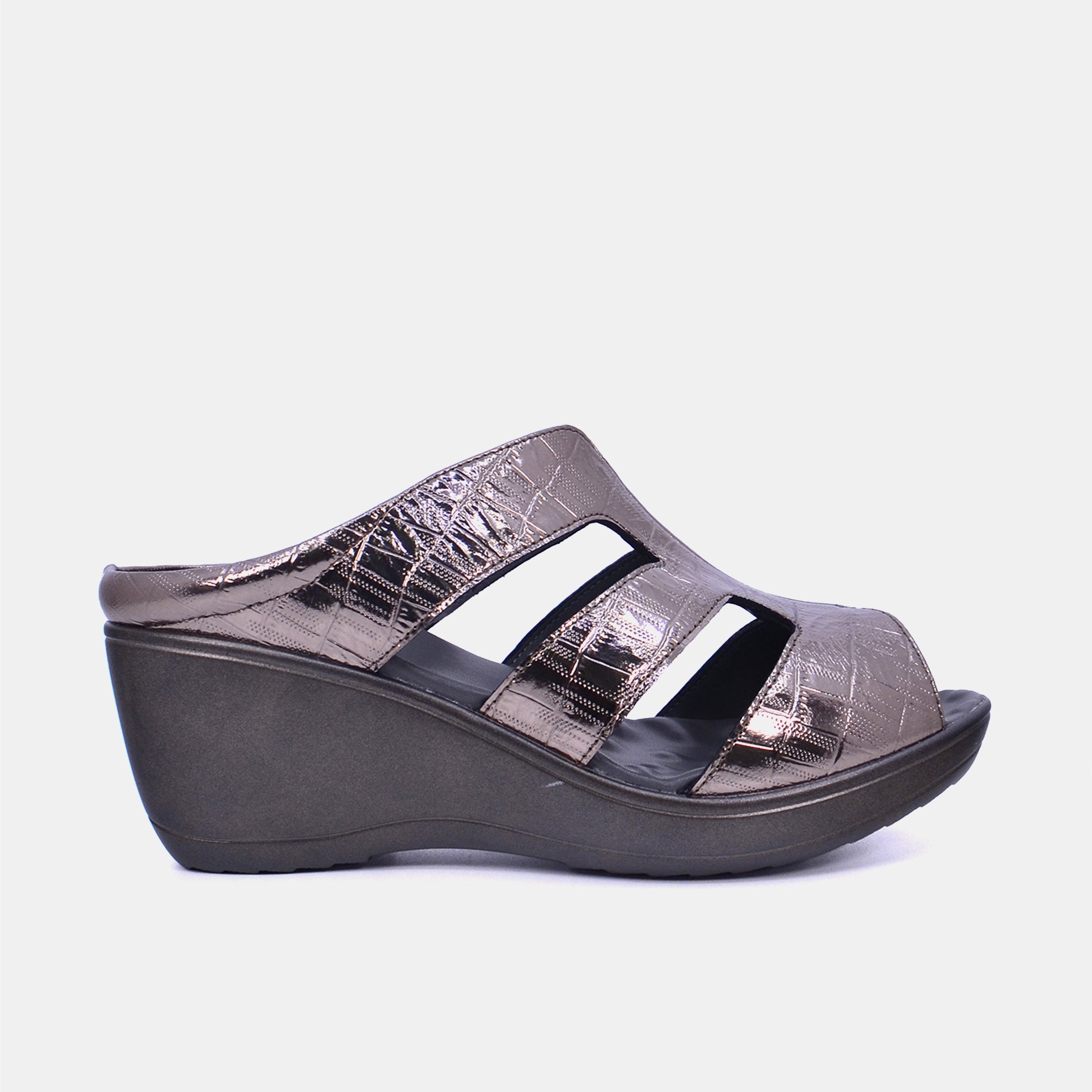 Mynaal Women's wedge heel sandal- 20926-50 -Gray