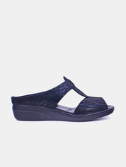 Mynaal Women's slip-on sandal- 2418-21 -Black