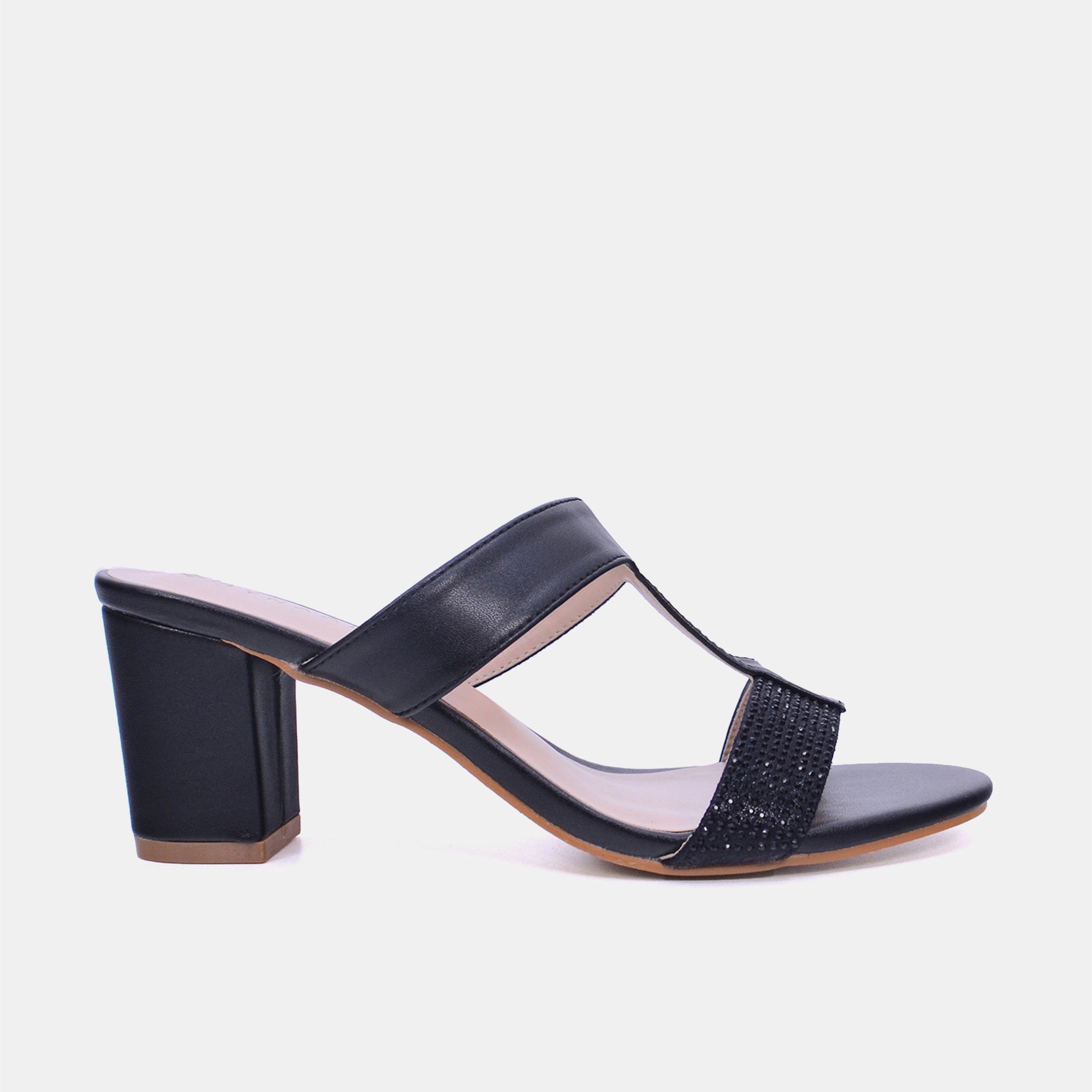 Mynaal Women's block heel sandal-2G5957-523-Black