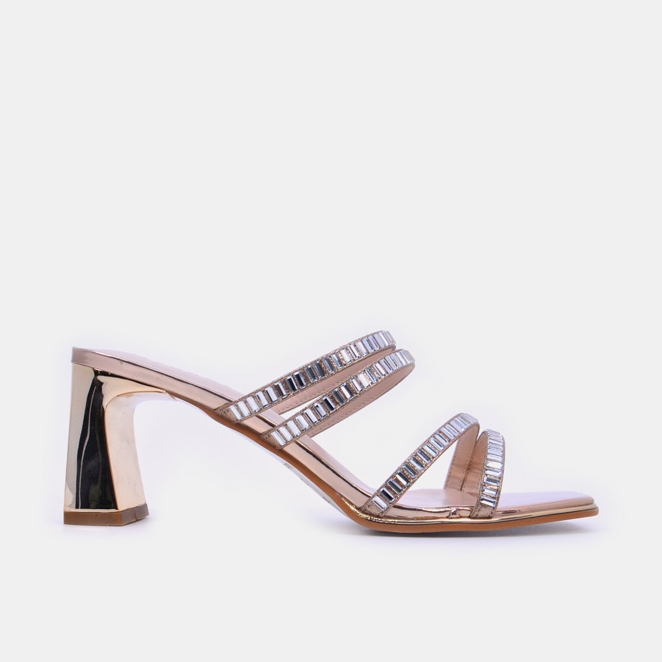 Mynaal Women's block heel sandal-18F696-19-Beige