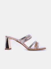 Mynaal Women's block heel sandal-18F696-19-Beige