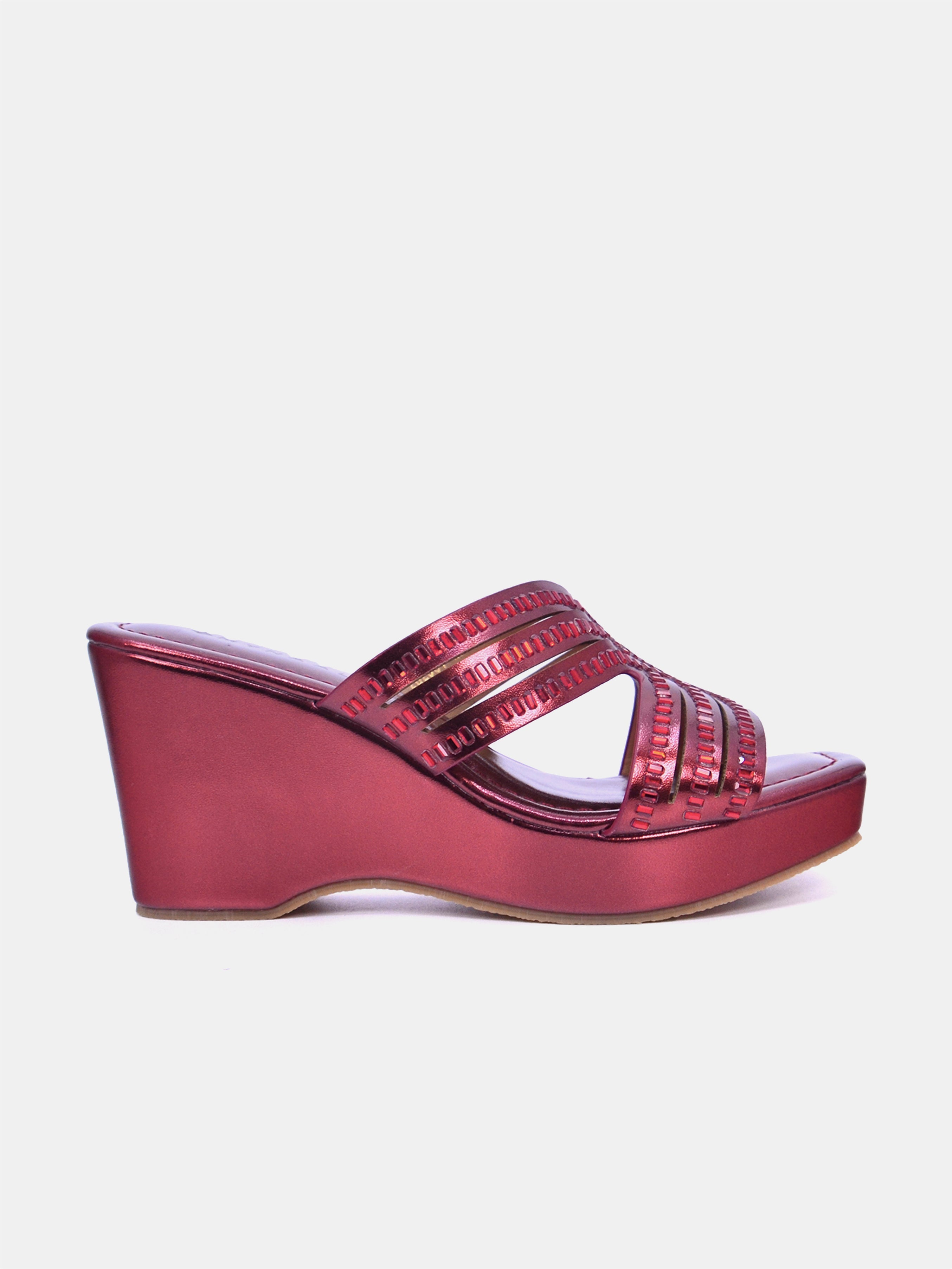 Mynaal Women's wedge heel sandal-2B2531-125-Maroon