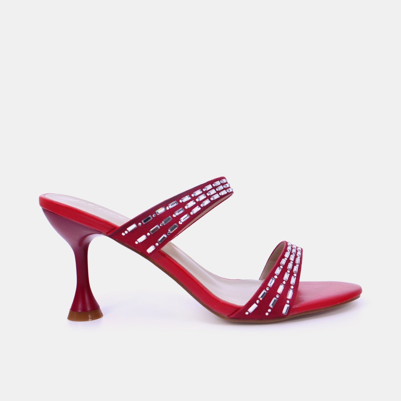 Mynaal Women's spool heel sandal-8TV95-12-Red