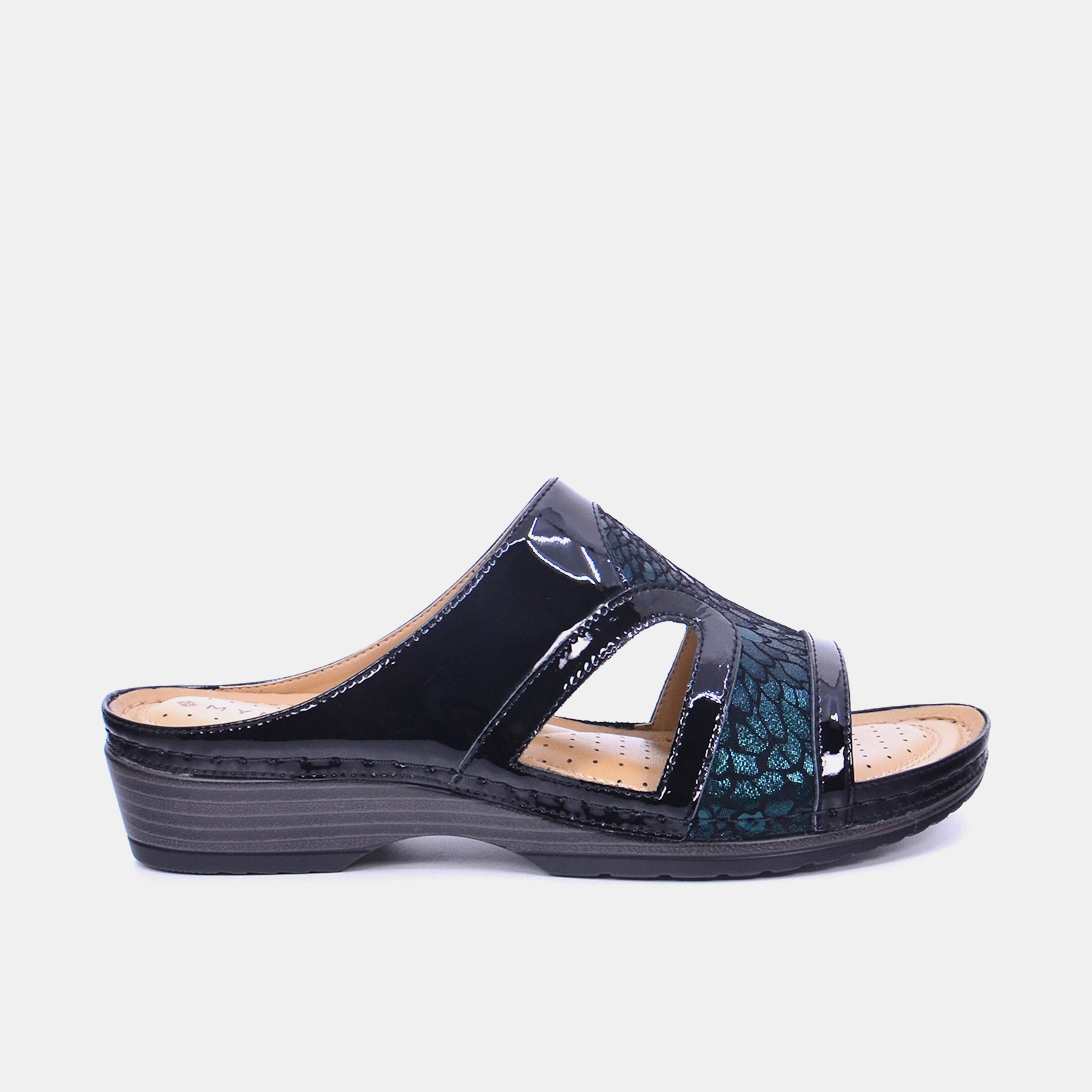 Mynaal Women's flat sandal- 88998-41 -Green