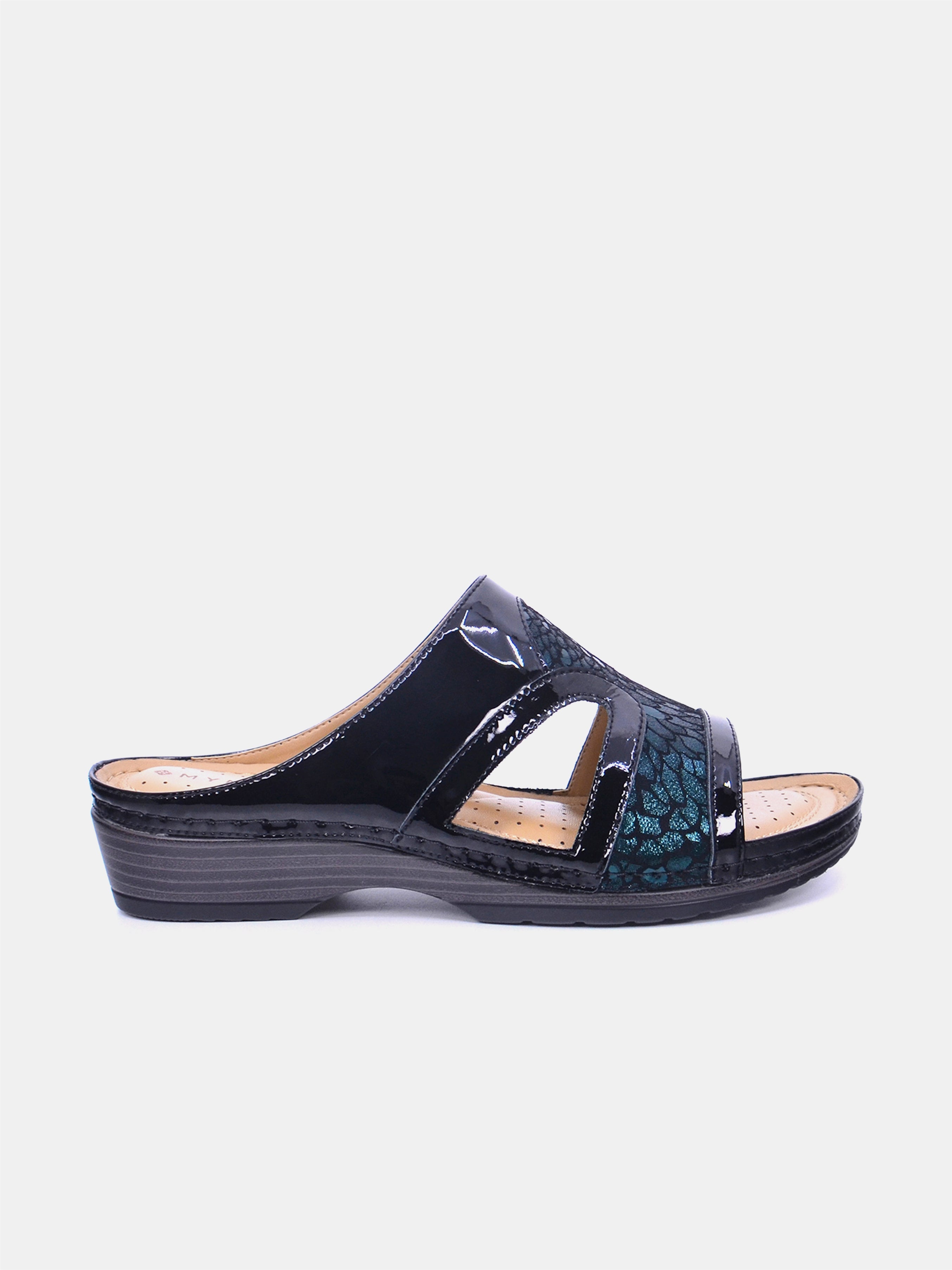 Mynaal Women's flat sandal- 88998-41 -Green