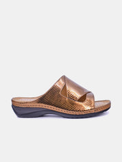 Mynaal Women's flat sandal- 88909-62 -Brown