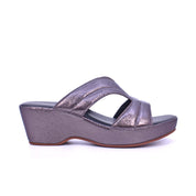 Mynaal Women's platform sandal with cut-out straps-414ZD19T-Gray