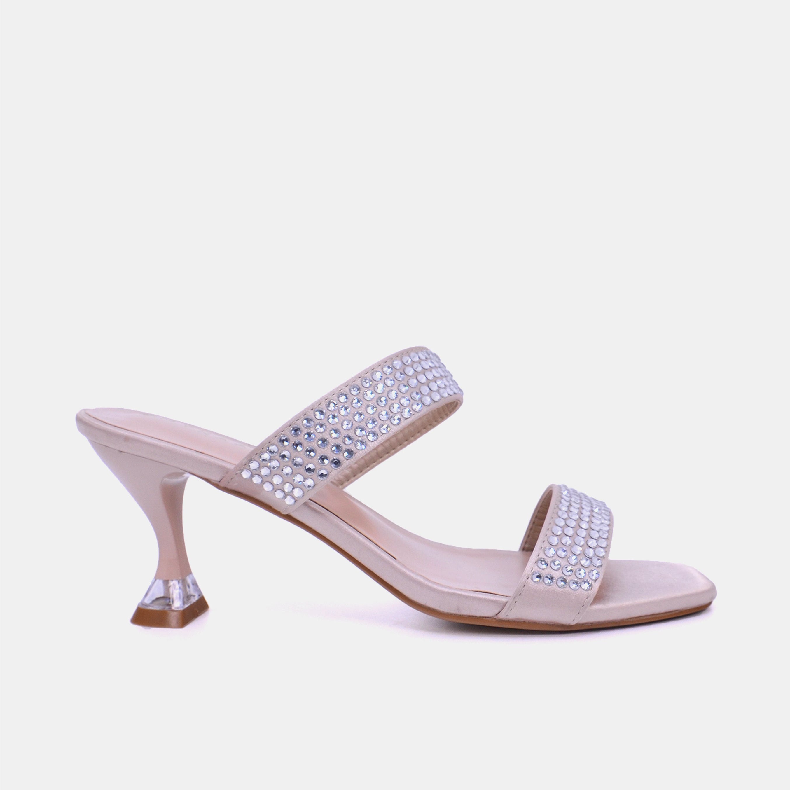 Mynaal Women's spool heel sandal-3U888-6-Rose-Gold