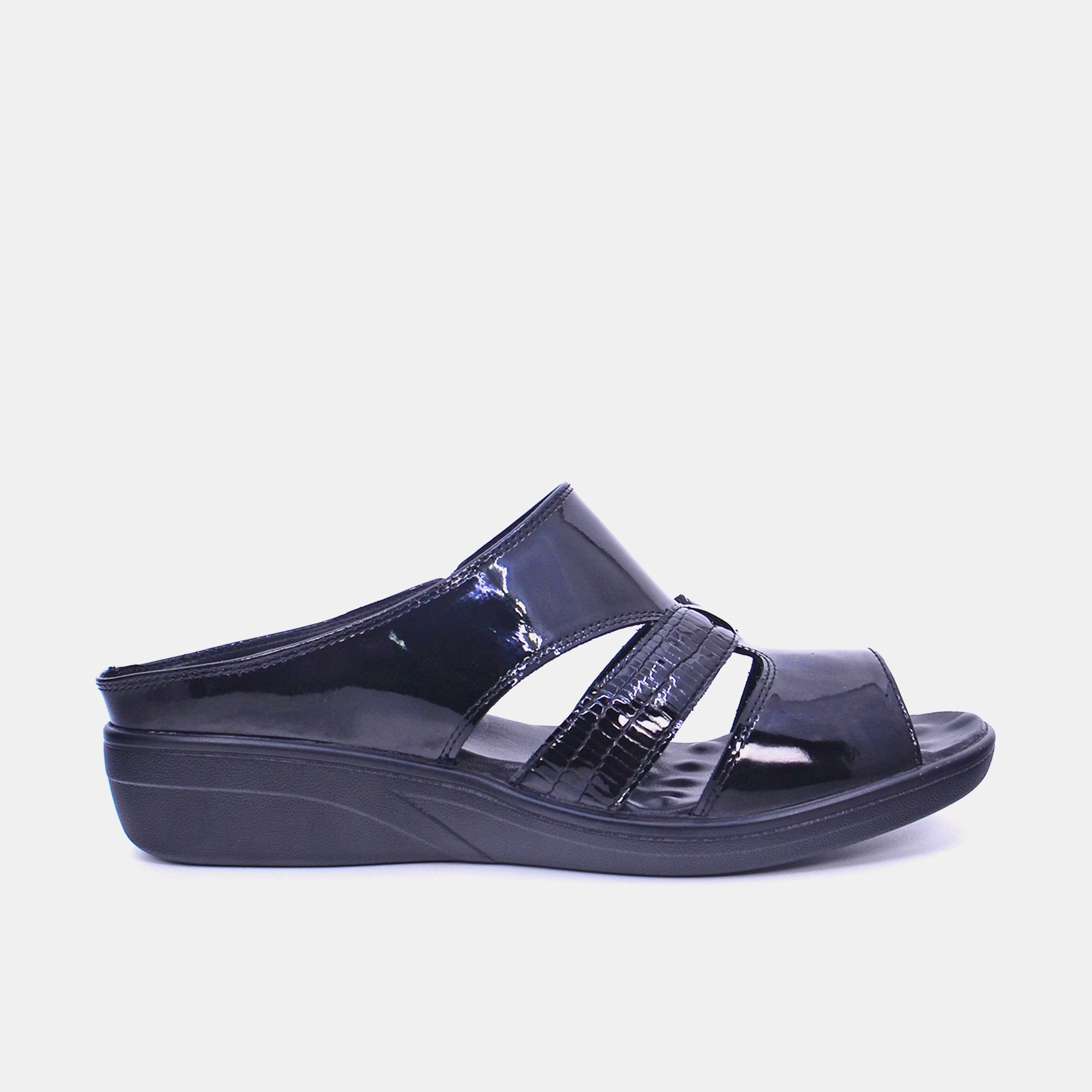 Mynaal Women's slip-on sandal- 2418-23 -Black