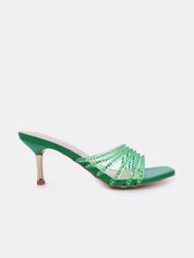 Mynaal Women's pencil heel sandal-2GA1905-005-Green