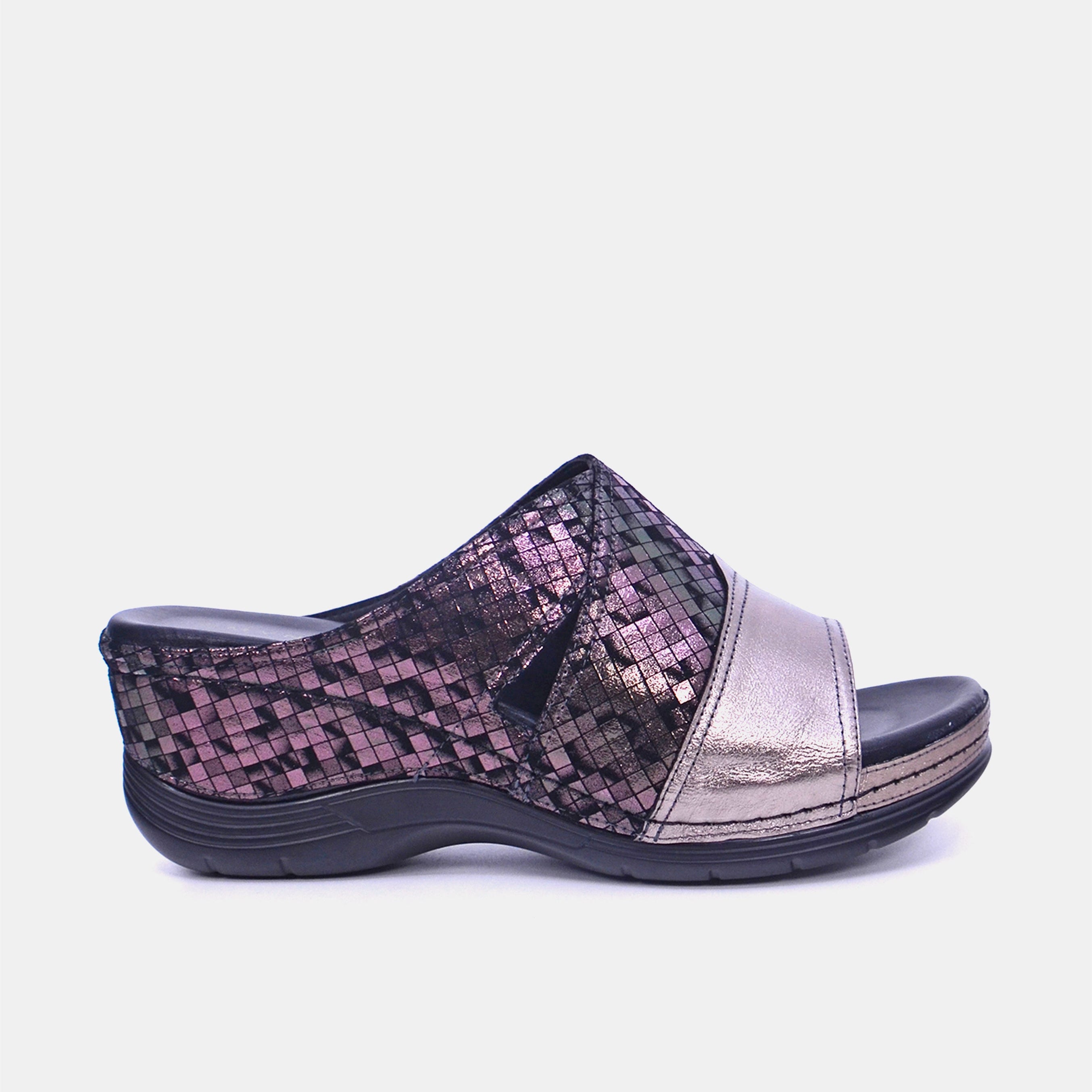 Mynaal Women's platform sandal- 2407-30 -Gray