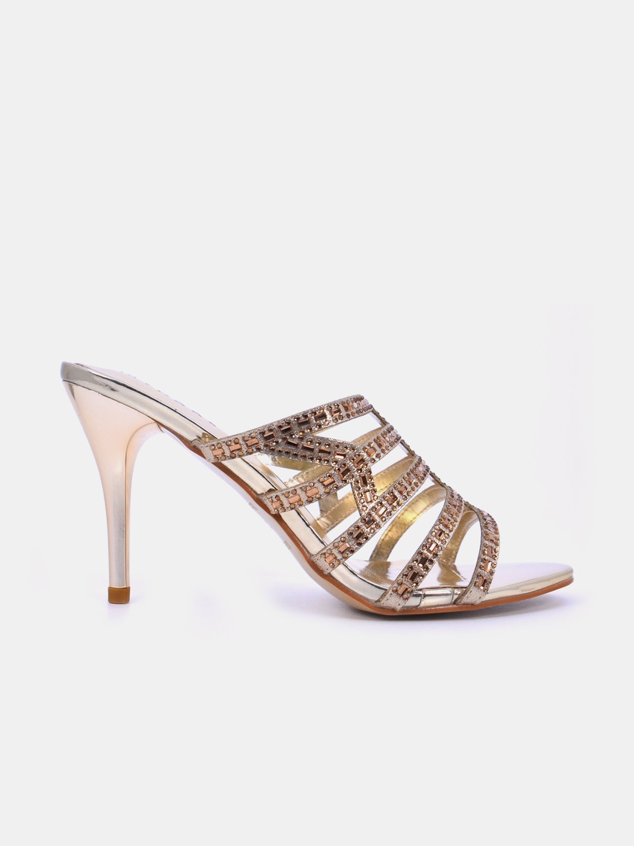 Mynaal Women's pencil heel sandal-18F9885-837-Gold