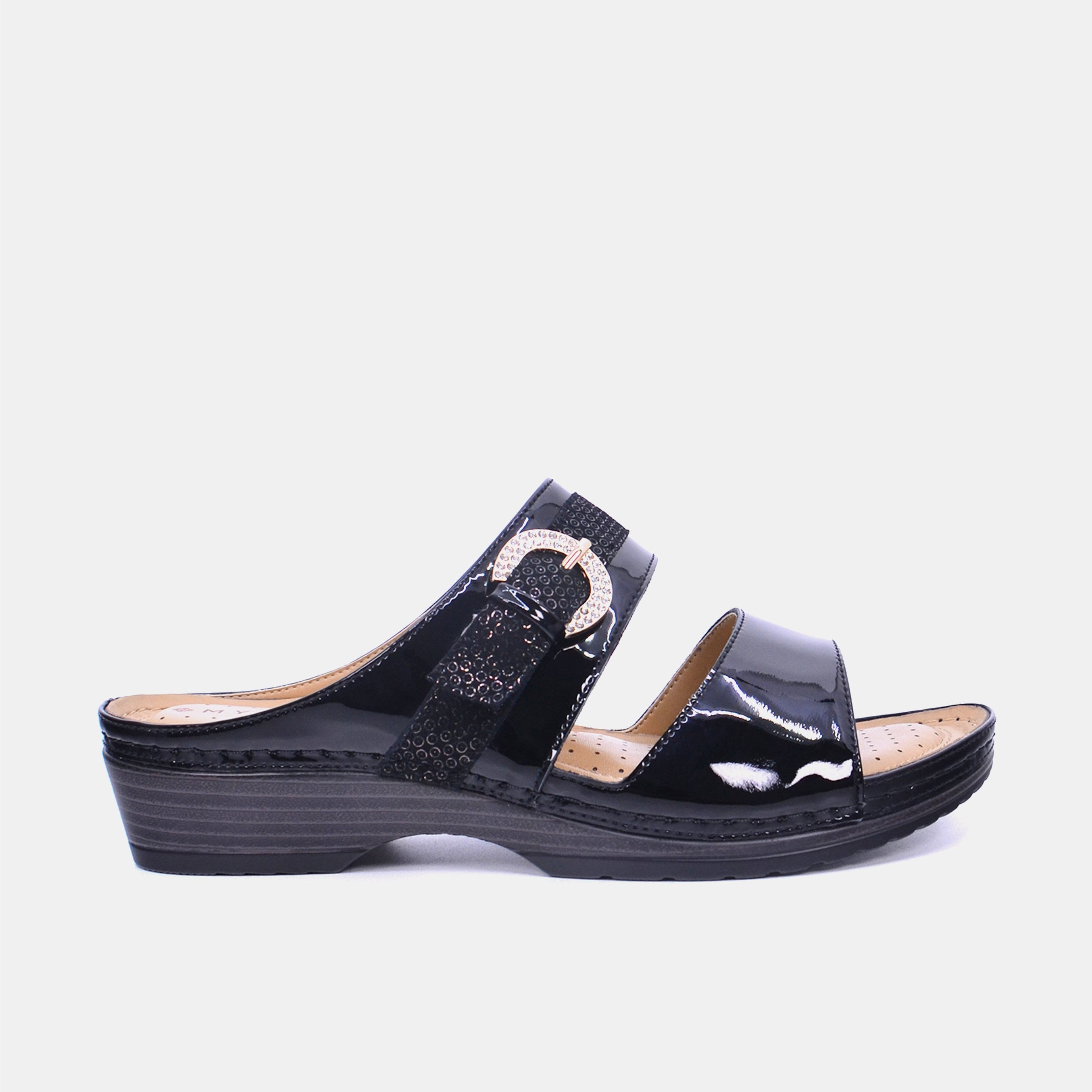 Mynaal Women's flat sandal-18F8845-10-Black