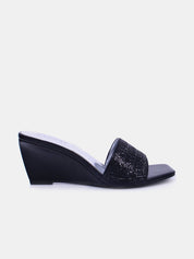 Mynaal Women's wedge heel sandal-18F2248-21-Black