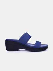 Mynaal Women's slip-on heel sandal-23AWZ767-Navy
