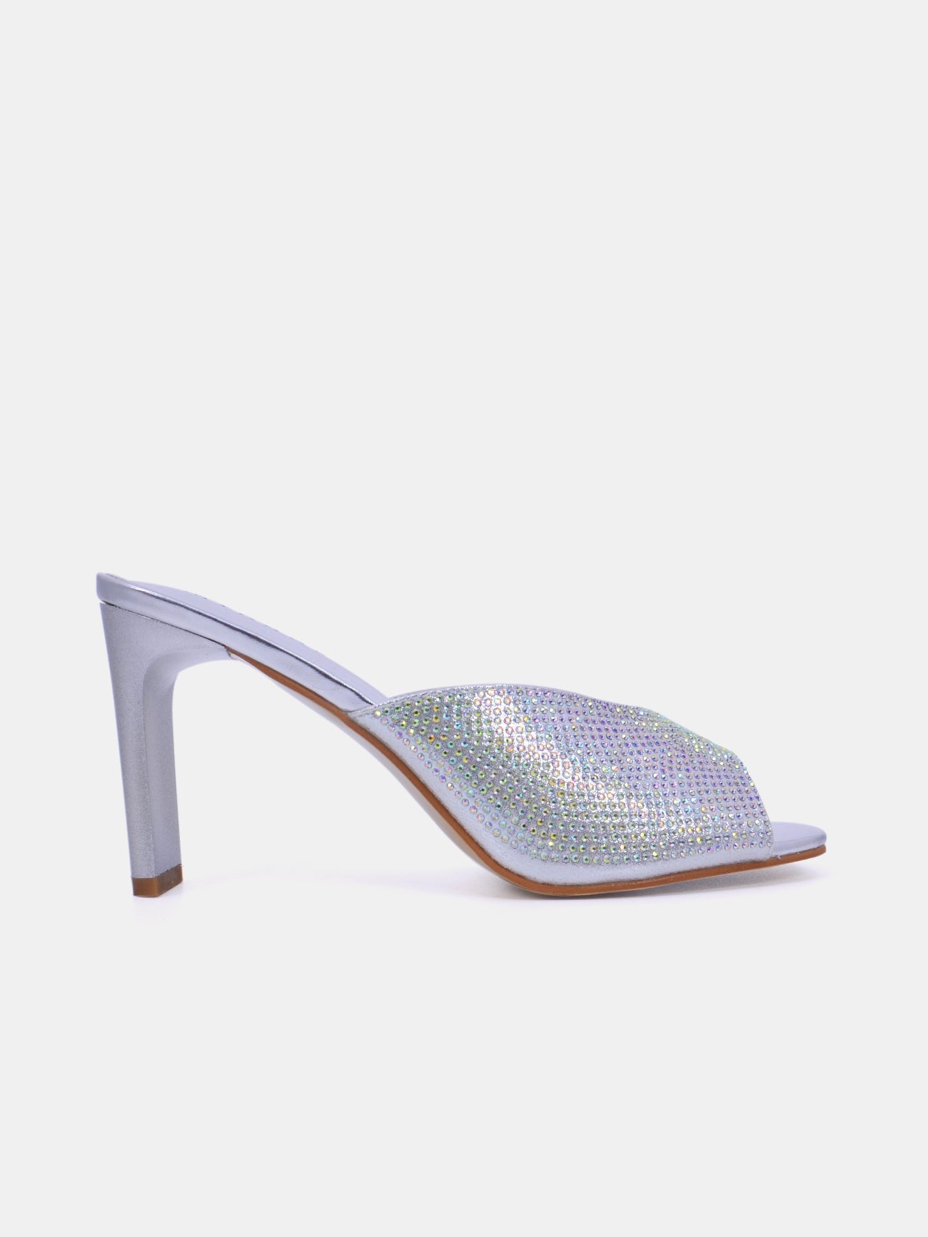 Mynaal Women's pencil heel sandal-18F9817-51-Silver