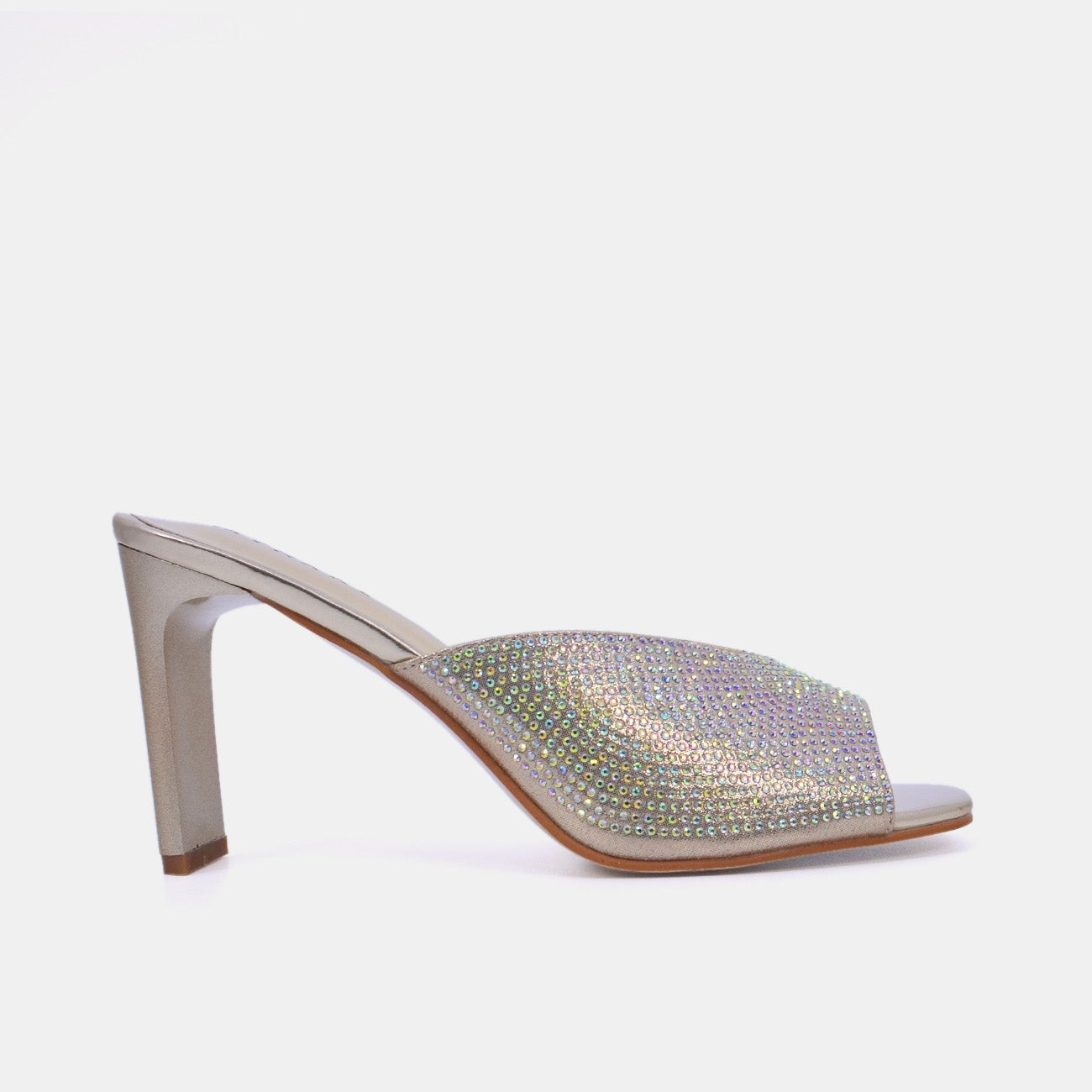 Mynaal Women's pencil heel sandal-18F9817-51-Gold