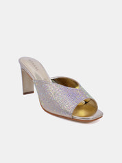 Mynaal Women's pencil heel sandal-18F9817-51-Gold