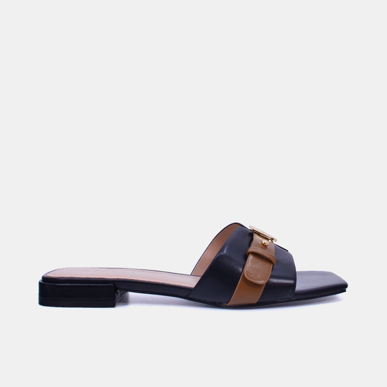 Mynaal Women's flat sandal-10G3753-6-Black