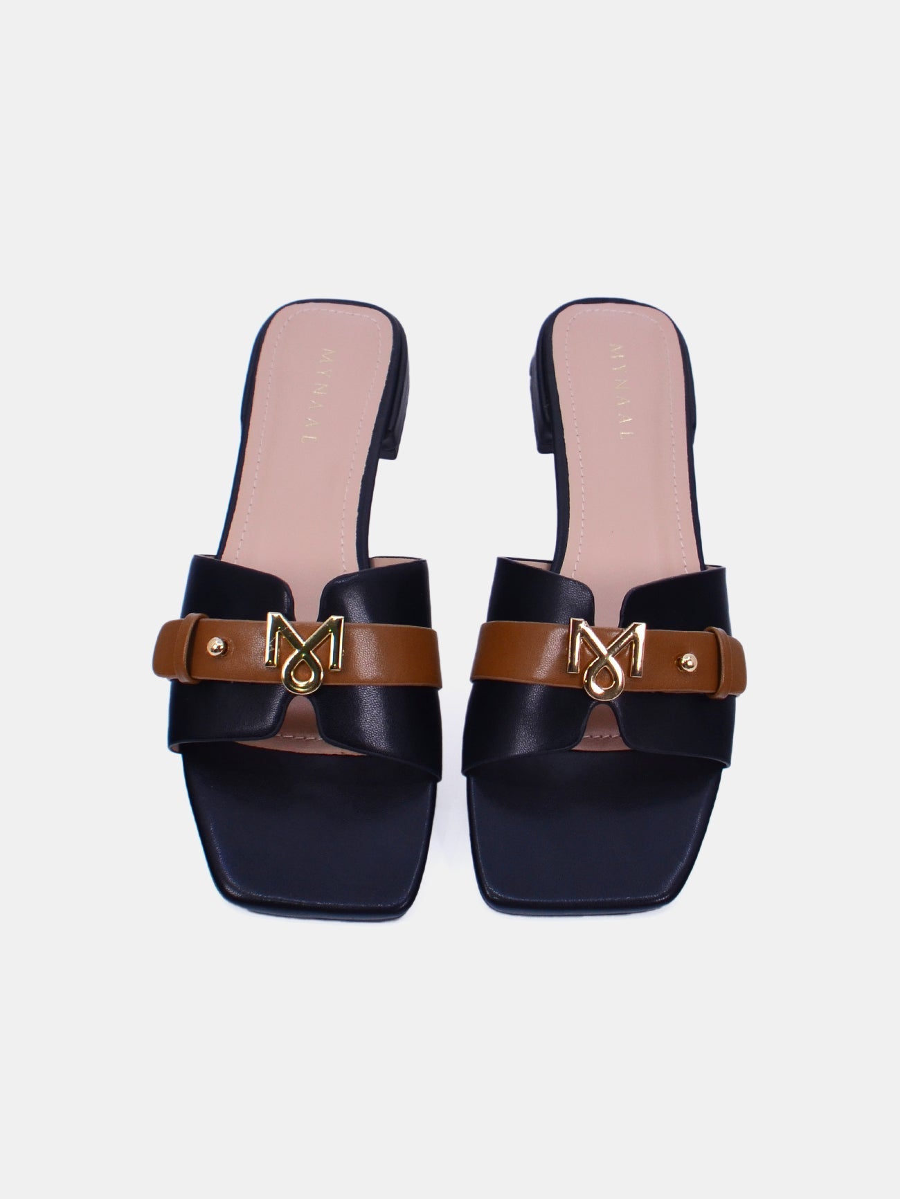 Mynaal Women's flat sandal-10G3753-6-Black