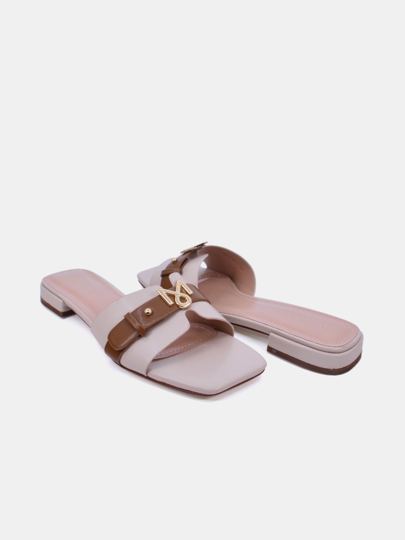 Mynaal Women's flat sandal-10G3753-6-White