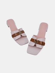 Mynaal Women's flat sandal-10G3753-6-White