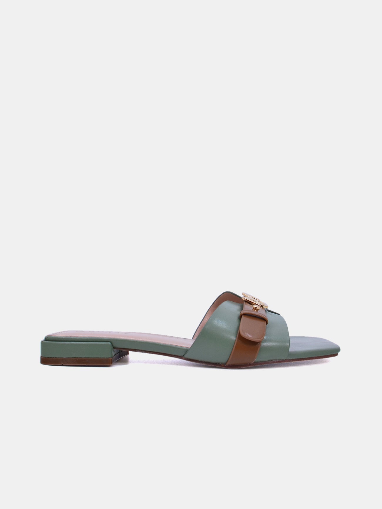 Mynaal Women's flat sandal-10G3753-6-Green
