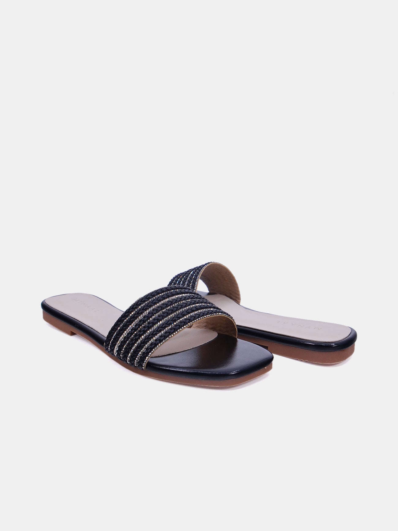 Mynaal Women's flat sandal-3T0628-9-Black