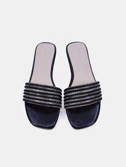 Mynaal Women's flat sandal-3T0628-9-Black