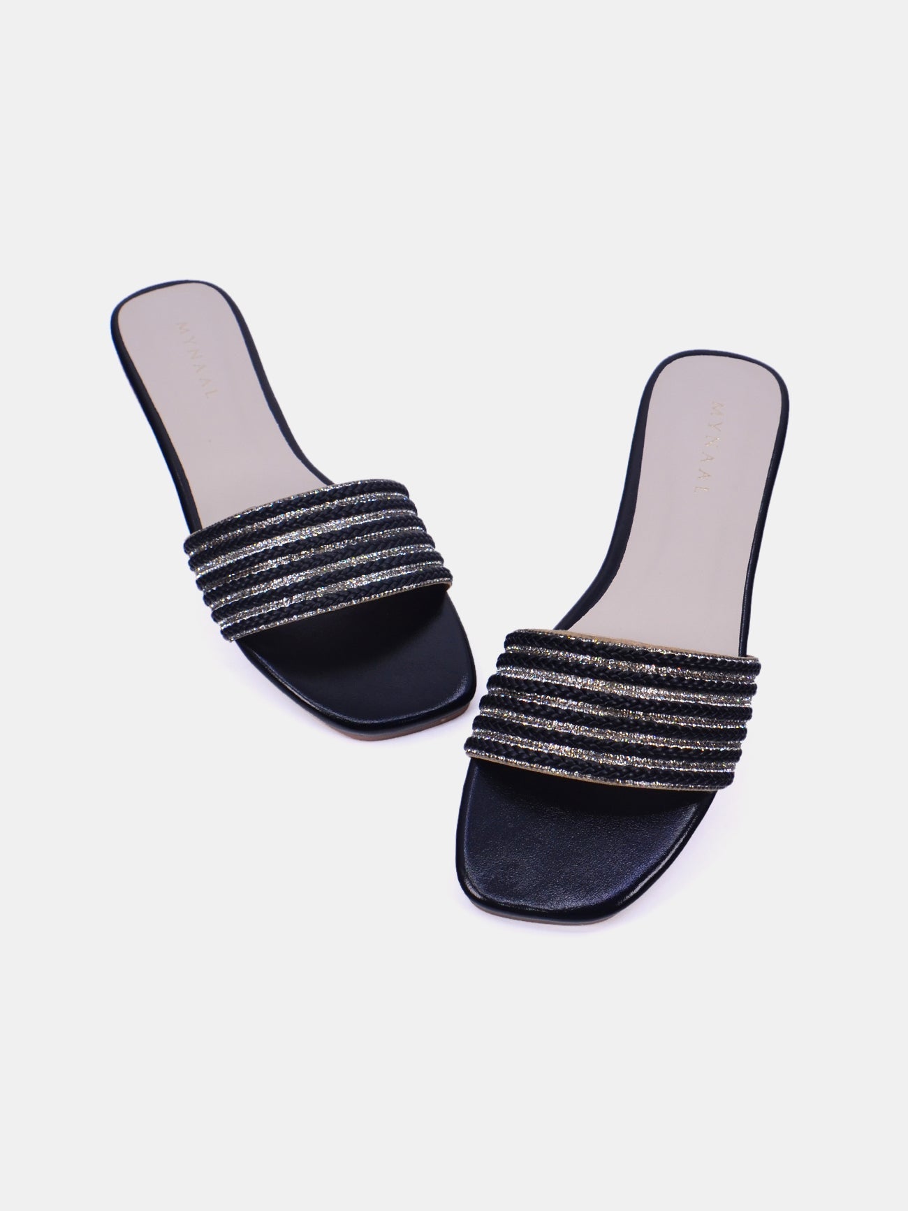Mynaal Women's flat sandal-3T0628-9-Black