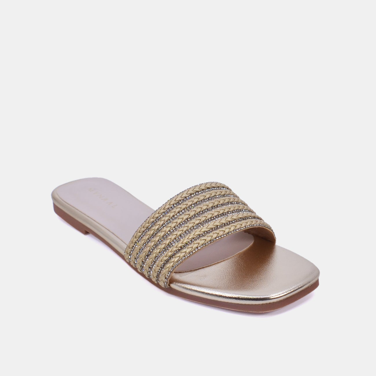 Mynaal Women's flat sandal-3T0628-9-Gold