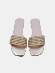 Mynaal Women's flat sandal-3T0628-9-Gold