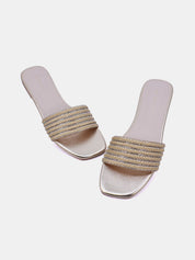 Mynaal Women's flat sandal-3T0628-9-Gold