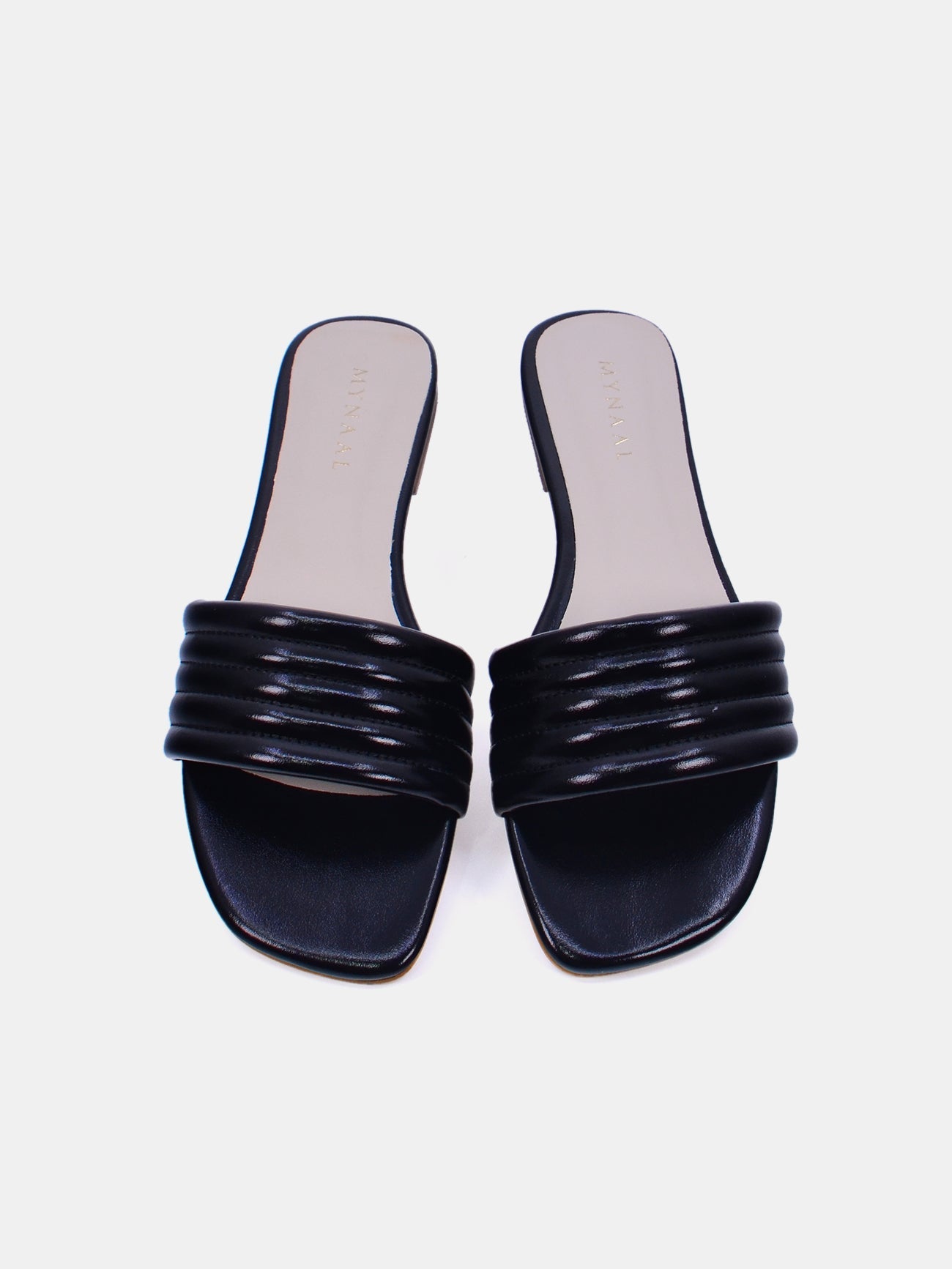 Mynaal Women's flat sandal-3T0628A-06-Black